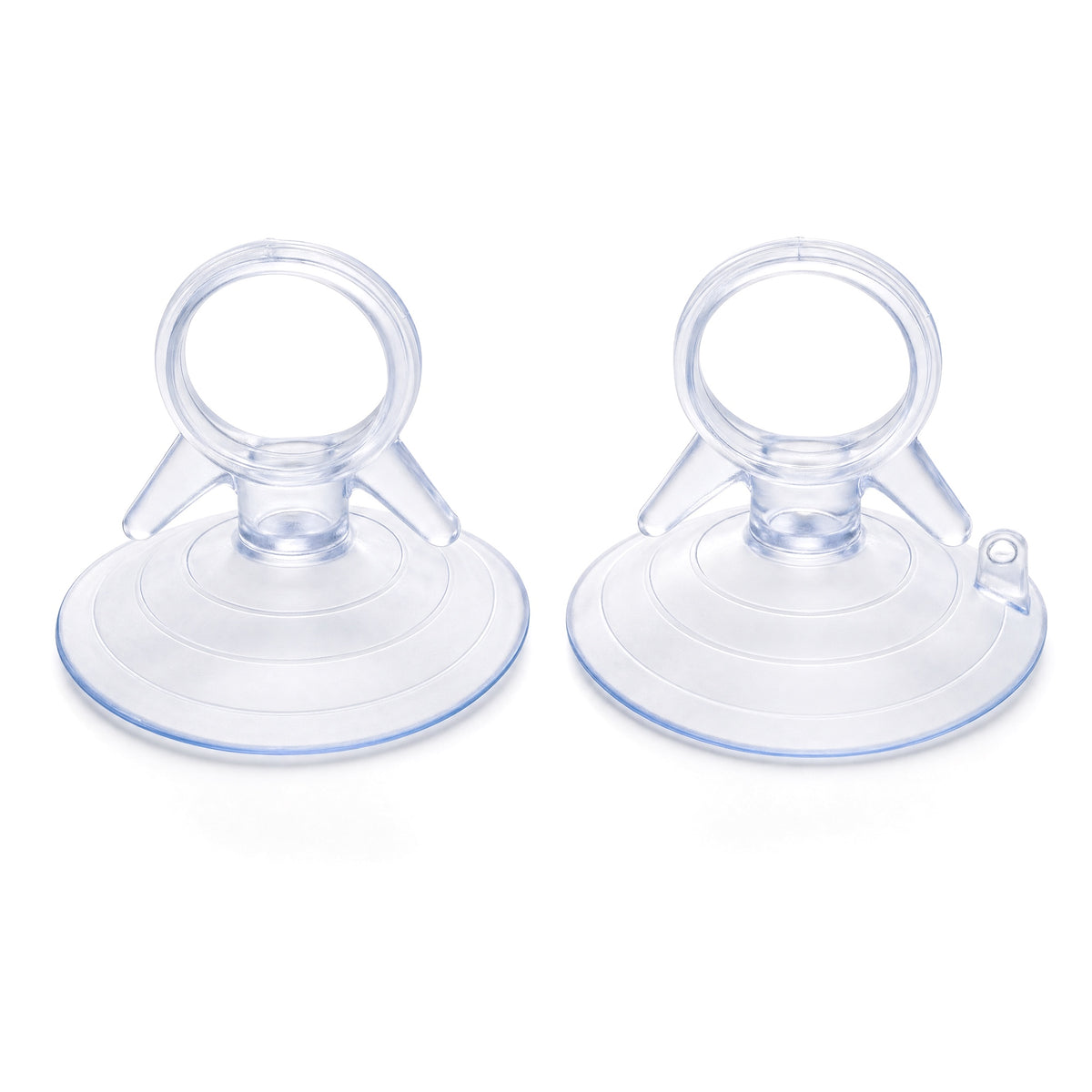 Reefphyto aquarium suction cups with ring holder, 2 pack, clear 45mm suckers on a white background
