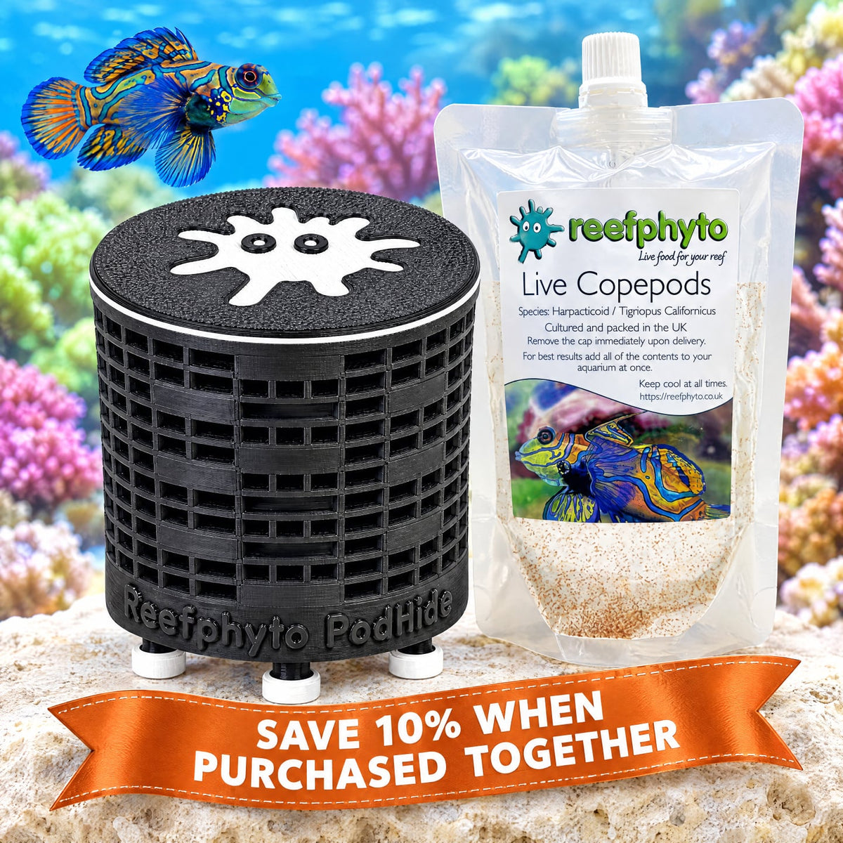 Reefphyto PodHide & Copepod Bundle