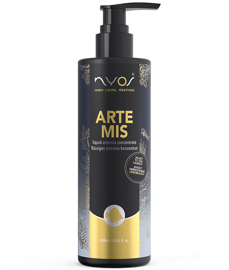 Nyos Artemis 250ml liquid brine shrimp concentrate bottle