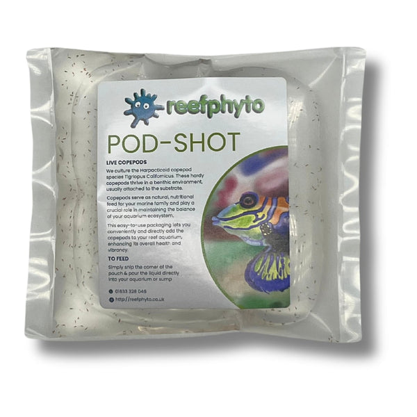 Pod-Shot live copepods pouch by Reefphyto