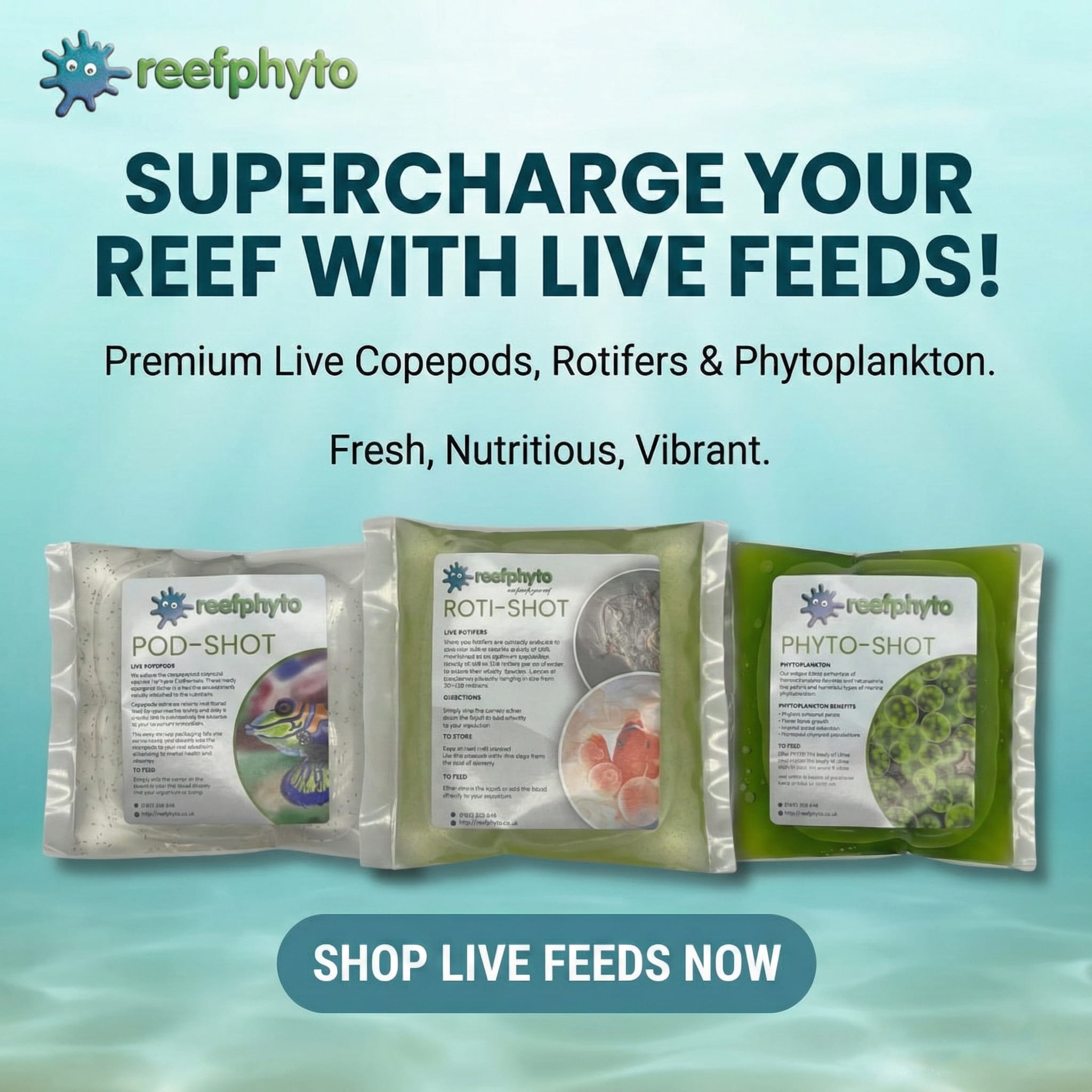 Zooplankton Live Food Mix - Reefphyto Ltd