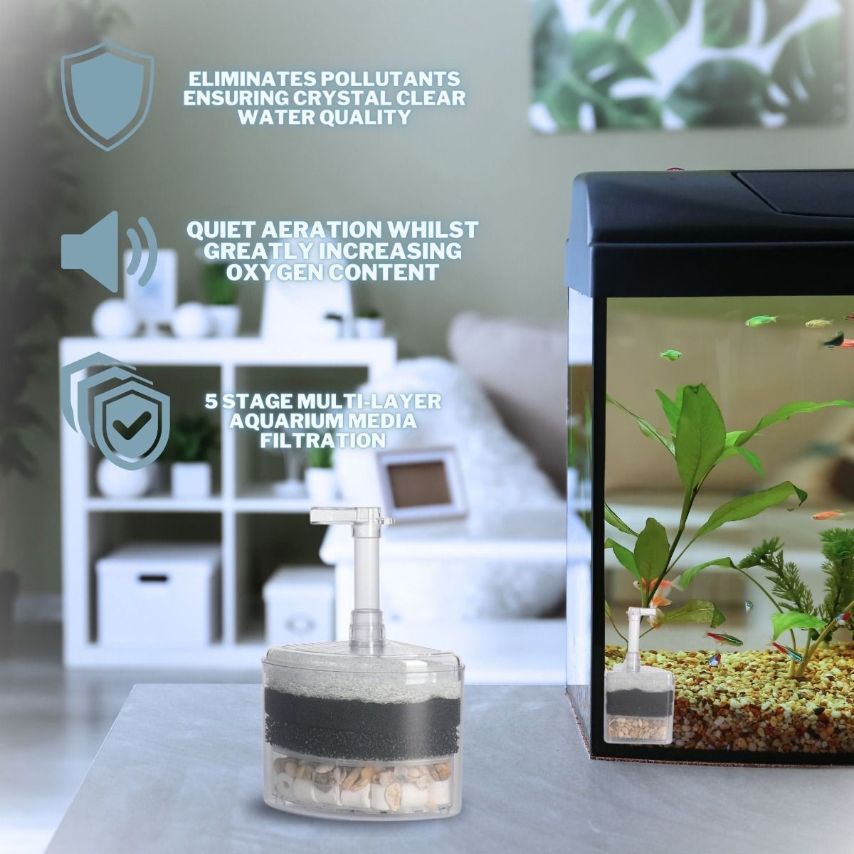 Air Driven Internal Corner Biological Filter - Reefphyto Ltd