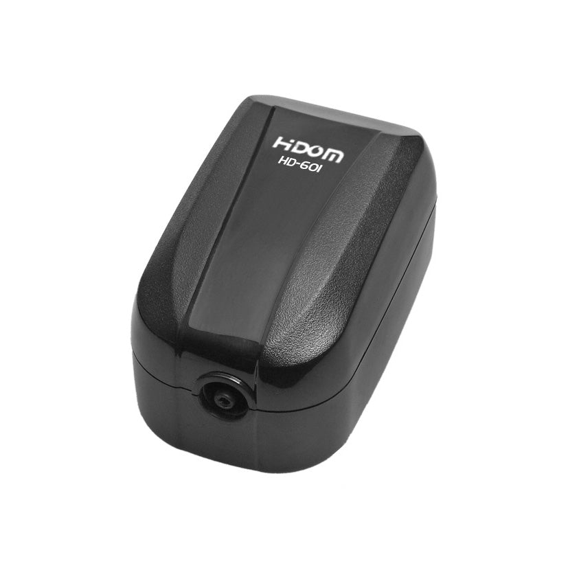 Hidom HD-601 single outlet aquarium air pump in black