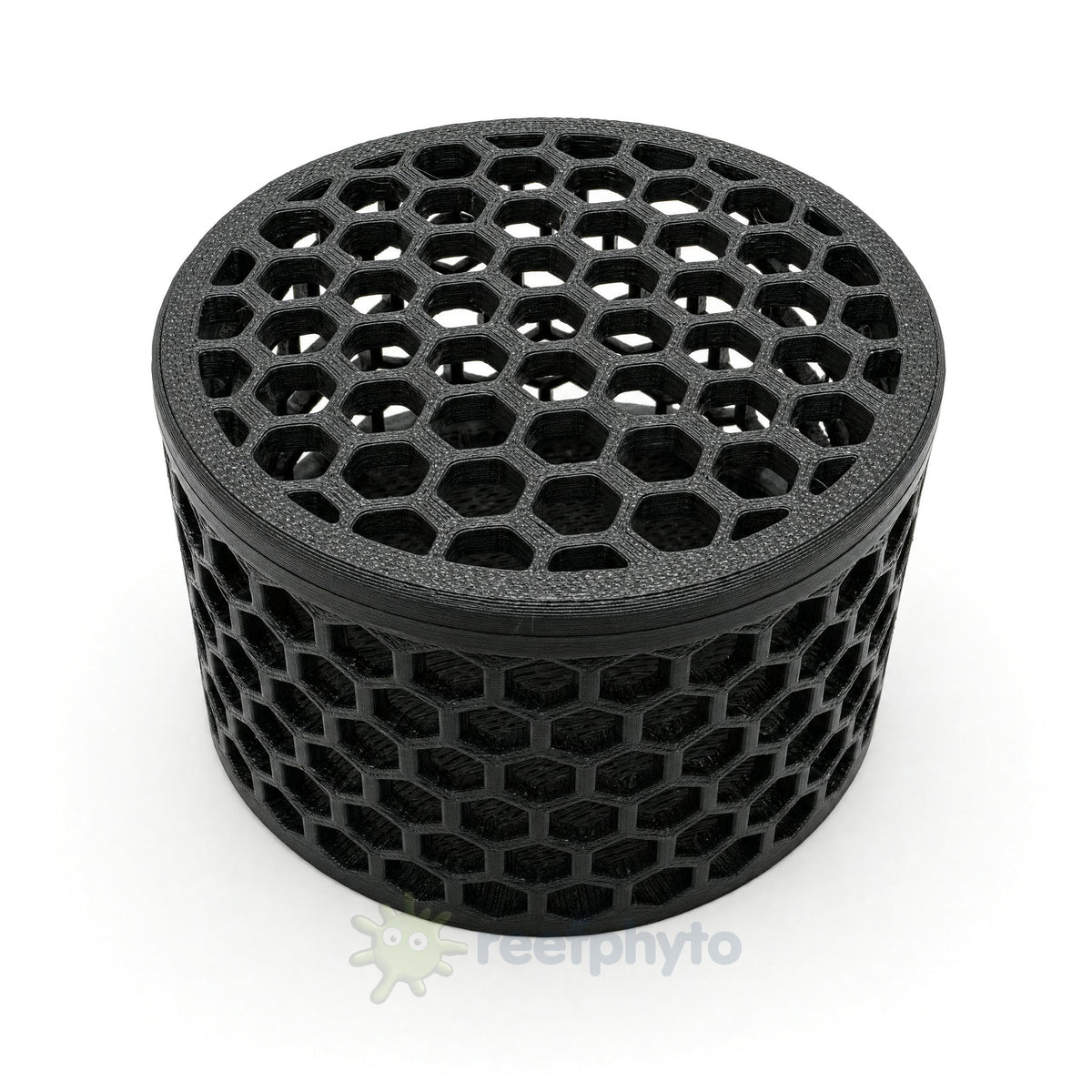 Reefphyto Mushroom Basket, reef-safe 3D printed coral holder with honeycomb lid