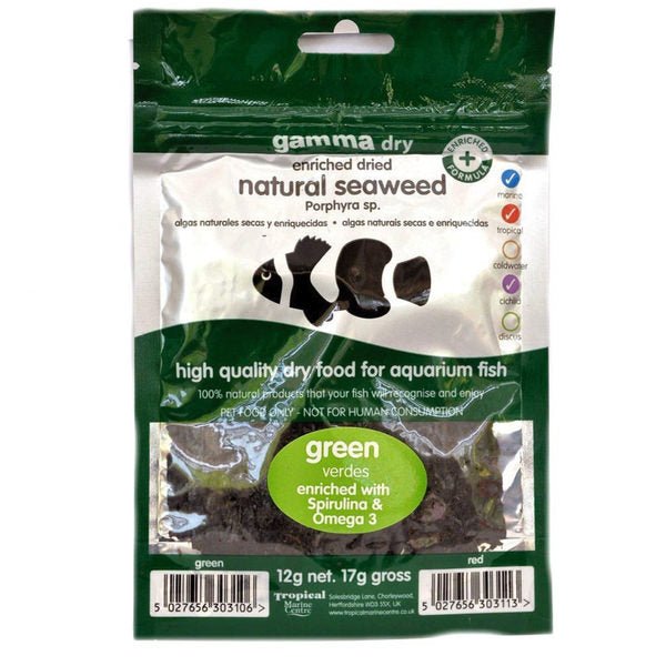 Dried Natural Green Seaweed 12g - Reefphyto Ltd